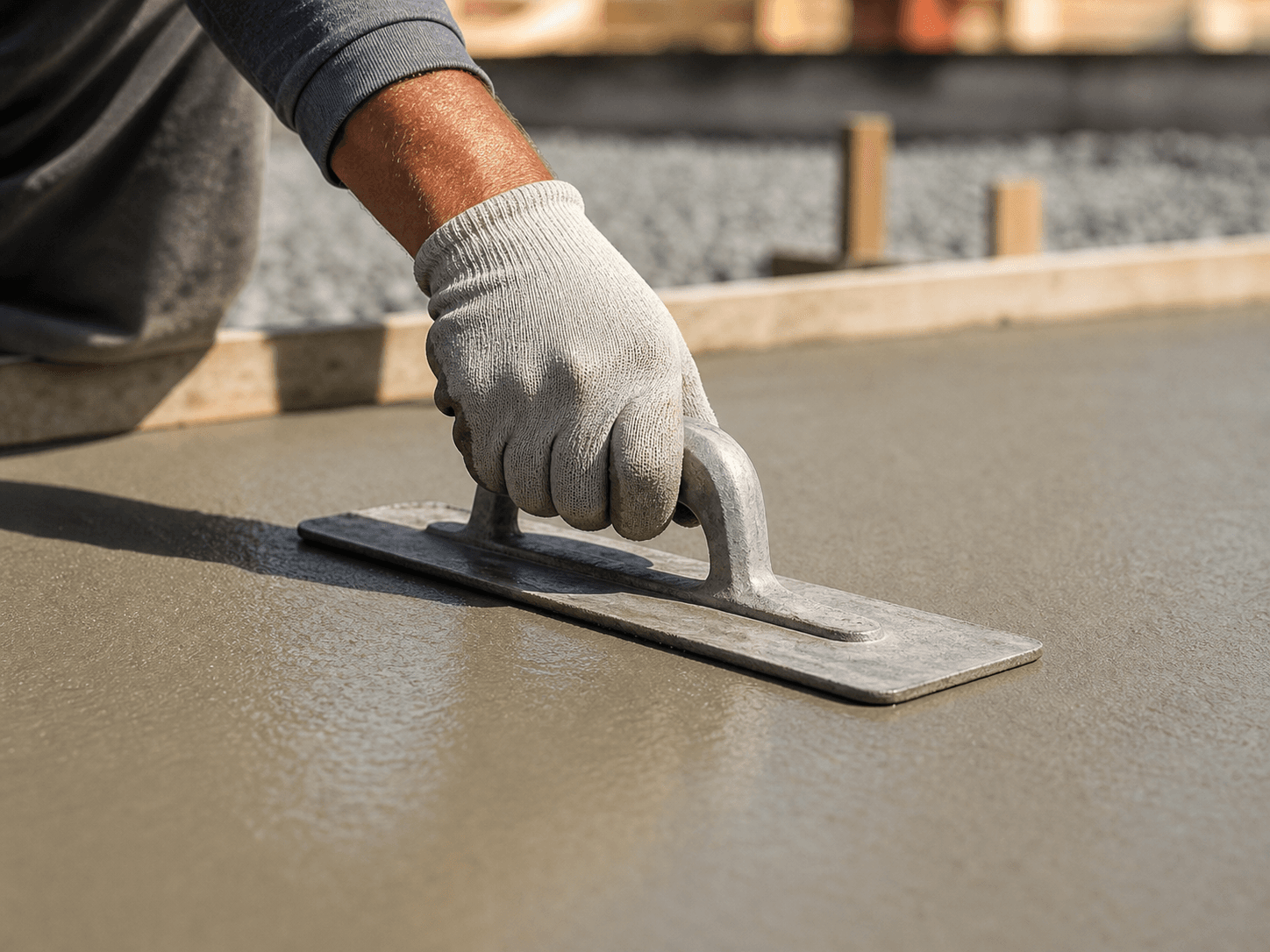 Trowel finish closeup